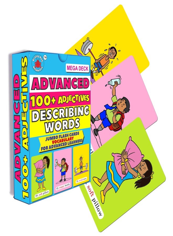 Brainy Bug Resources Flashcards to Teach Adjectives, Prepositions (Levels 1 and 2), Answer 'When?', Learn to Ask Questions | Advanced Learners, English Language Learners, Special Needs Kids - Image 2